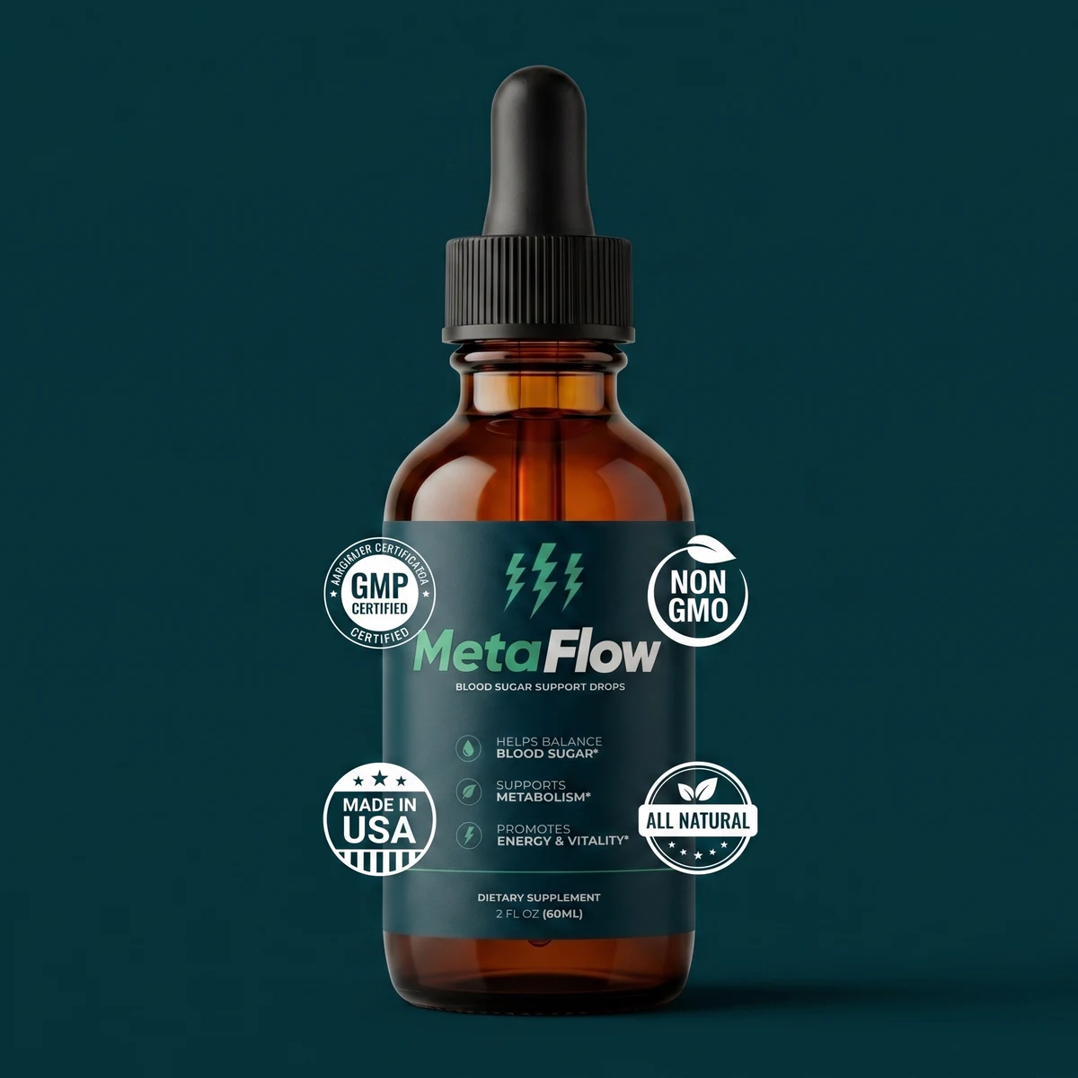 Metaflow drops supporting metabolism and steady energy